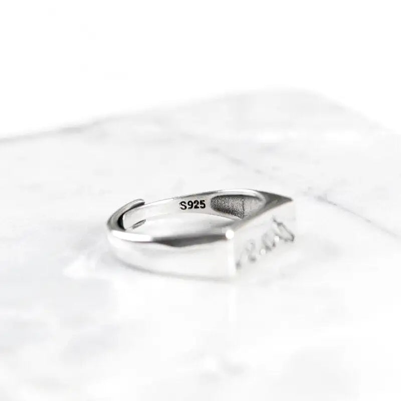 bague forme montagne femme