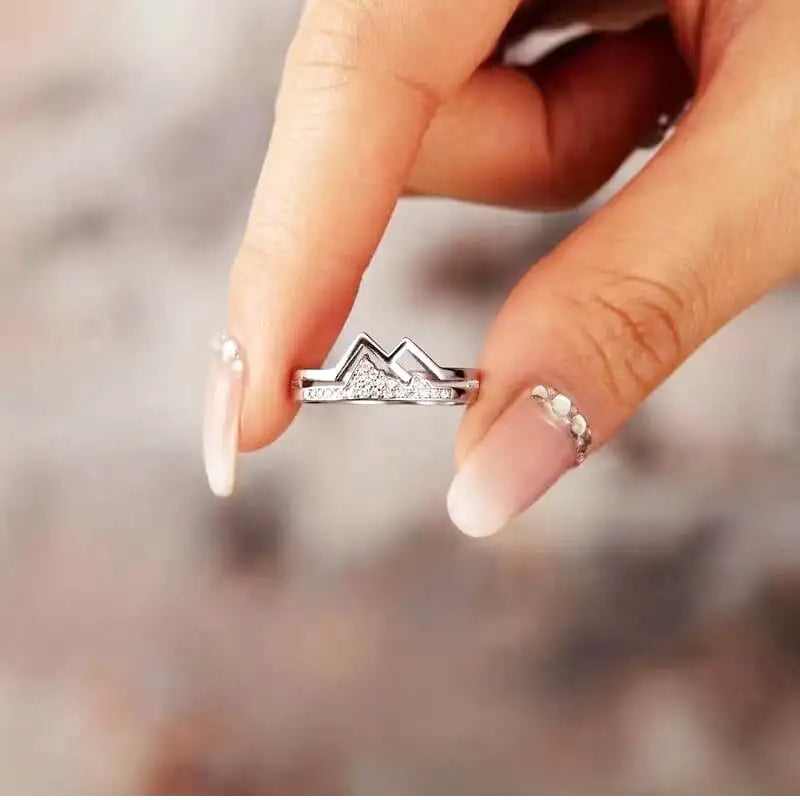 bague montagne ajustable femme