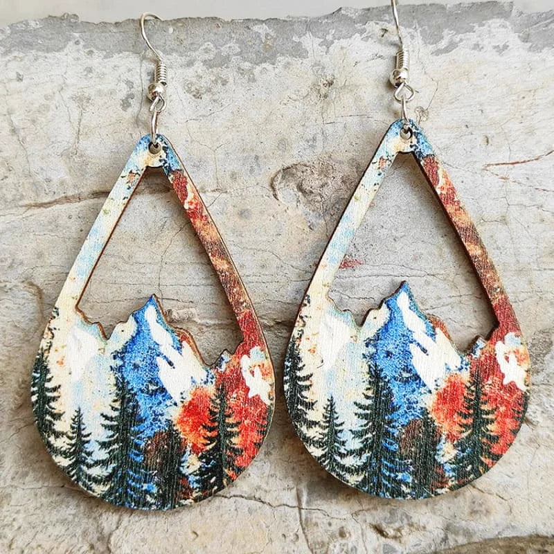 boucle d oreille flocon de neige