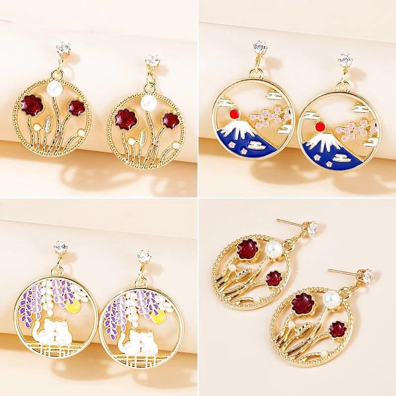 boucle d’oreille montagne pour femme