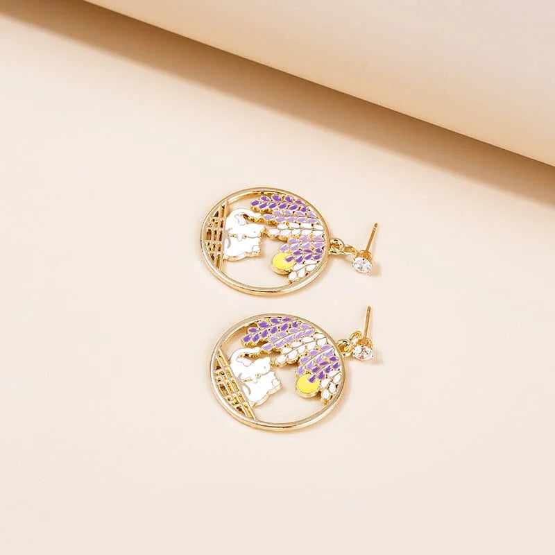 boucle d’oreille montagne pour femme