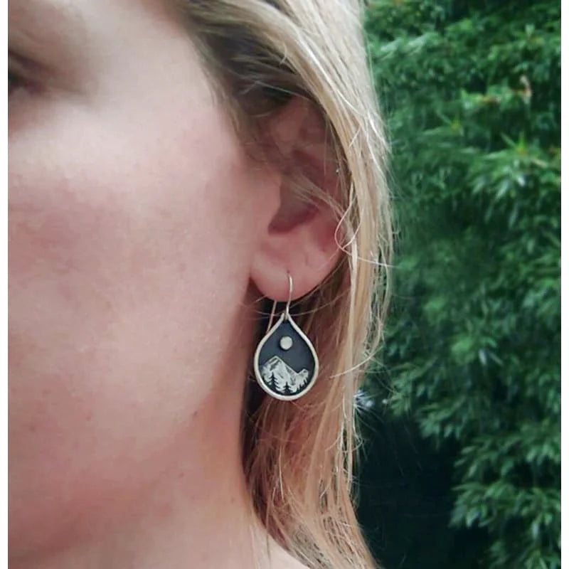 boucles d’oreilles montagne - cadeau randonnee