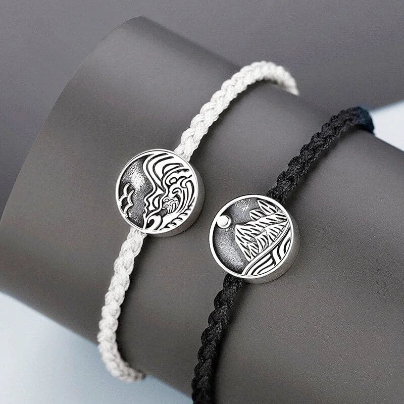 bracelet montagne acier inoxydable