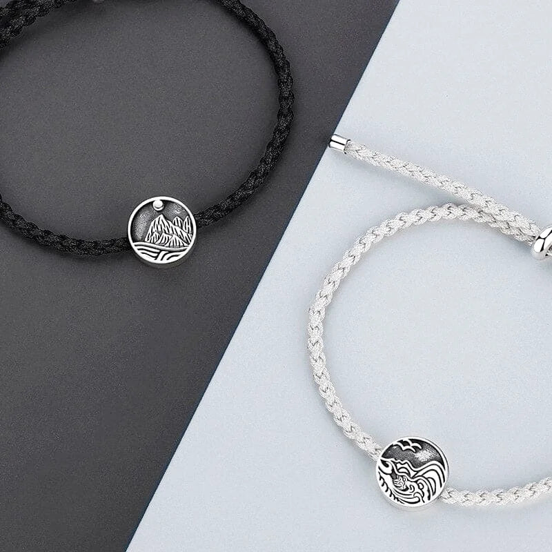 bracelet montagne acier inoxydable