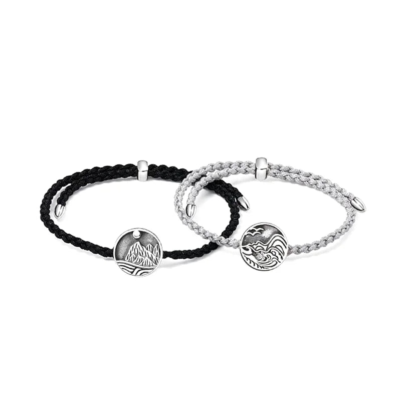 bracelet montagne acier inoxydable