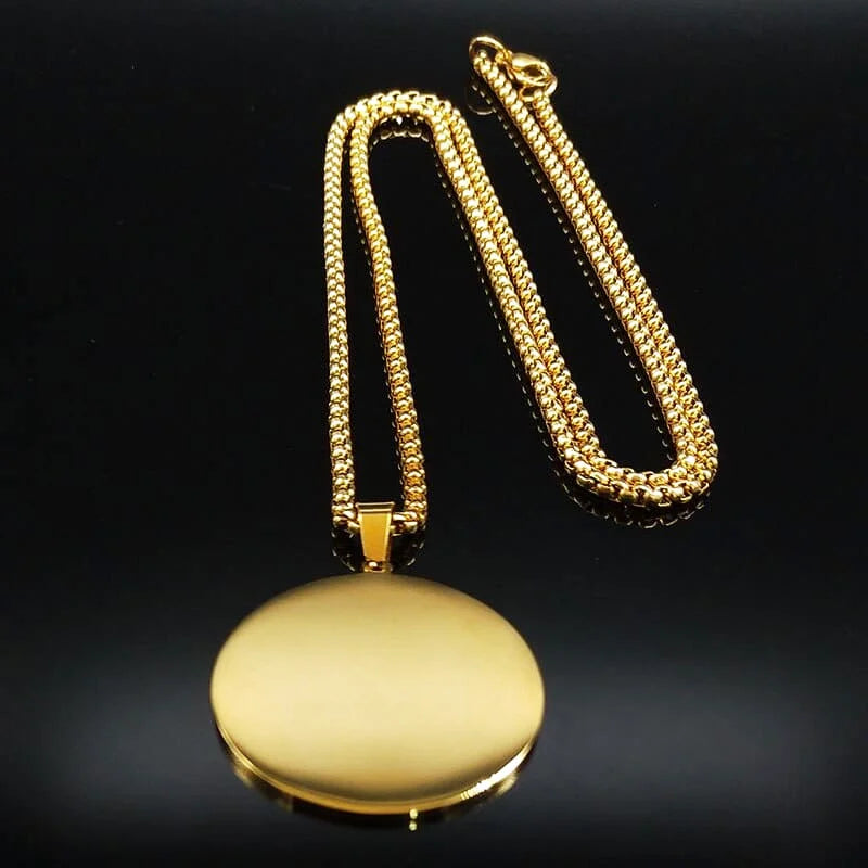 collier montagne doré