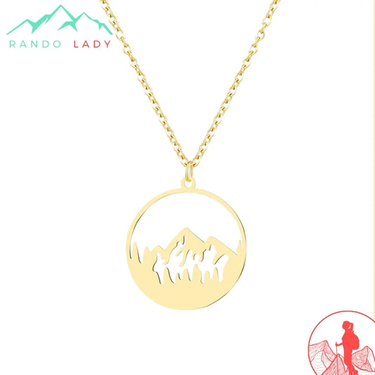 Exploration en Élégance: Pendentif Montagne