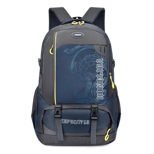 Sac à dos voyage vert 40L – ouverture valise, compartiment à