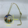 Horizon Enchanté : Pendentif Montagne doré