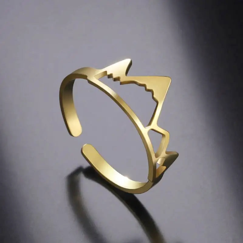 bague forme montagne pour femme