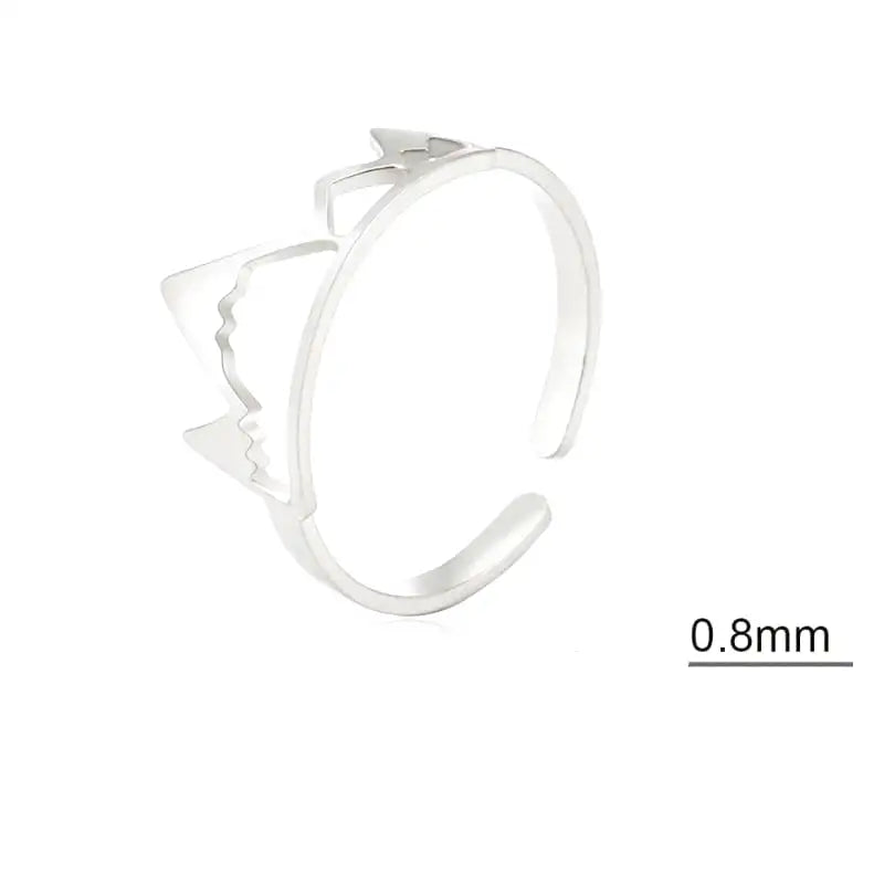 bague forme montagne pour femme