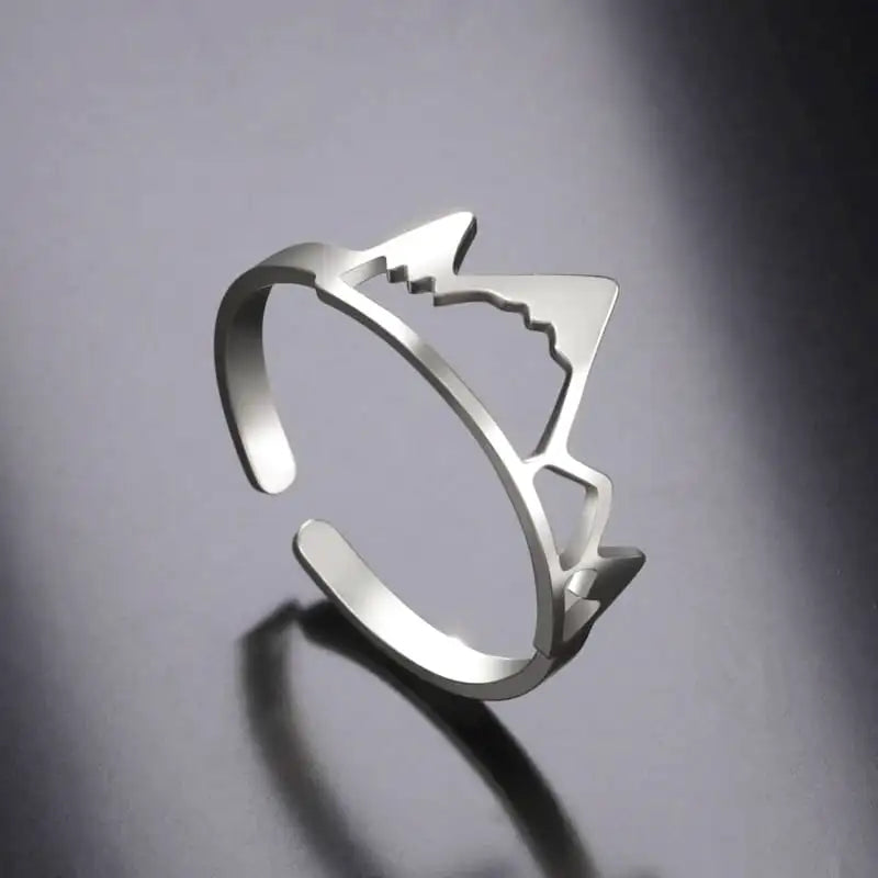 bague forme montagne pour femme