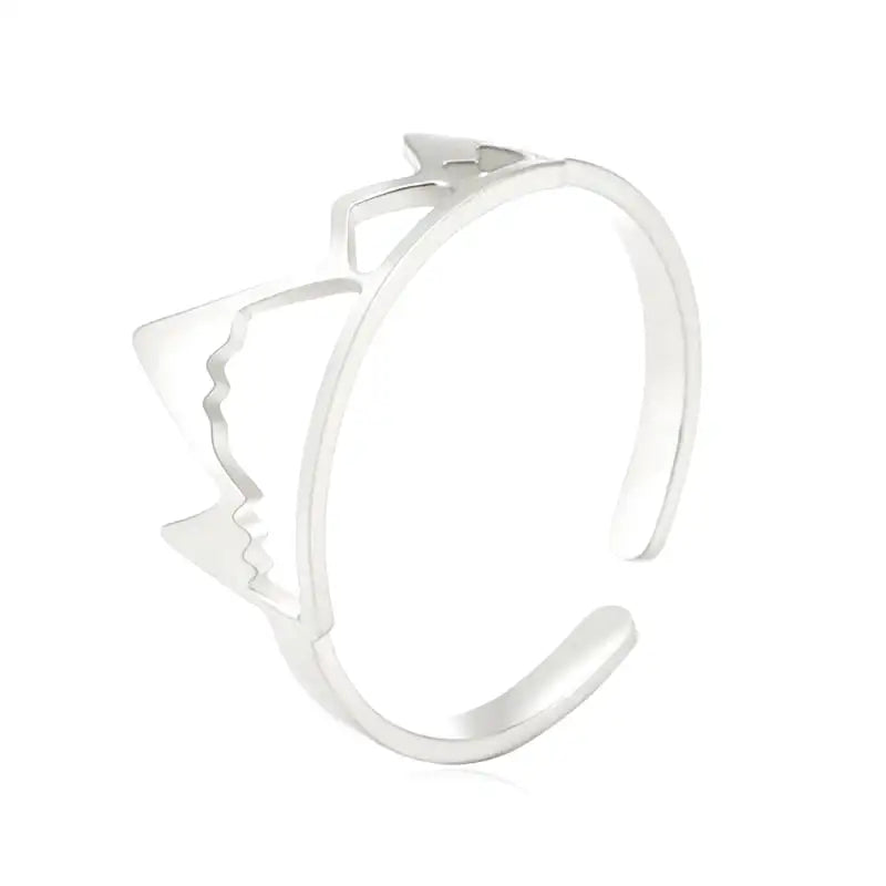 bague forme montagne pour femme