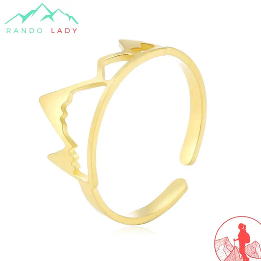 bague forme montagne pour femme