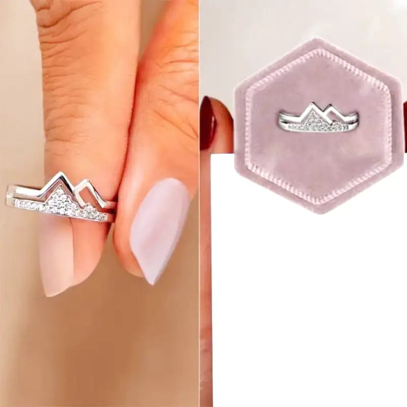 bague montagne ajustable femme