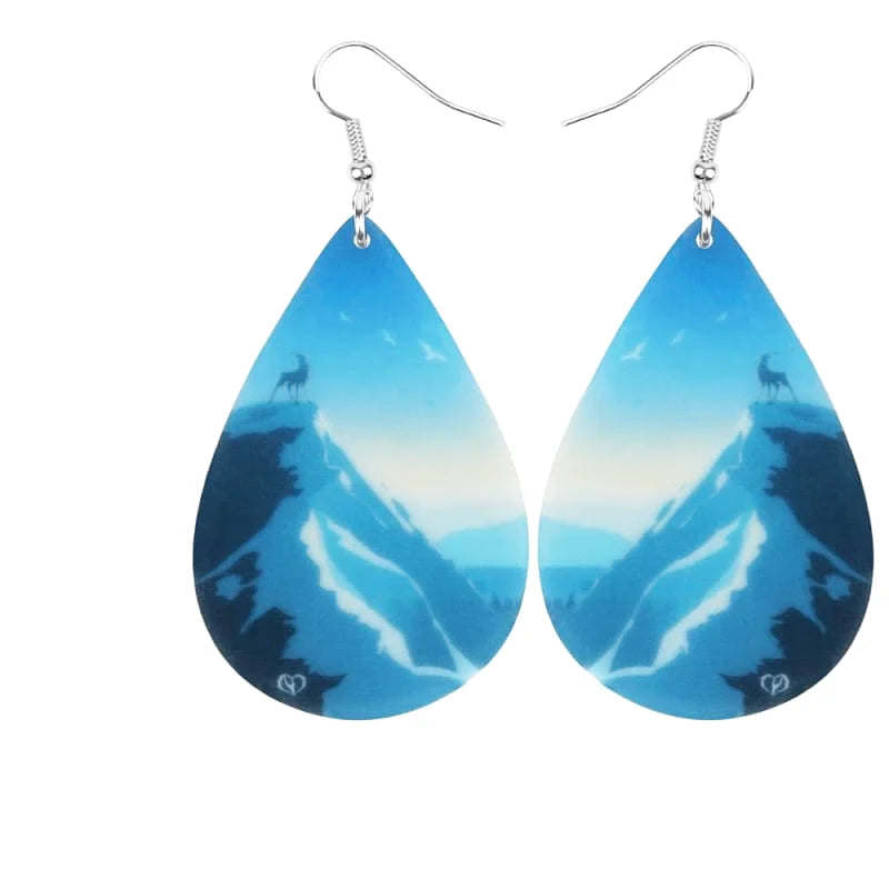 boucle d oreille femme montagne