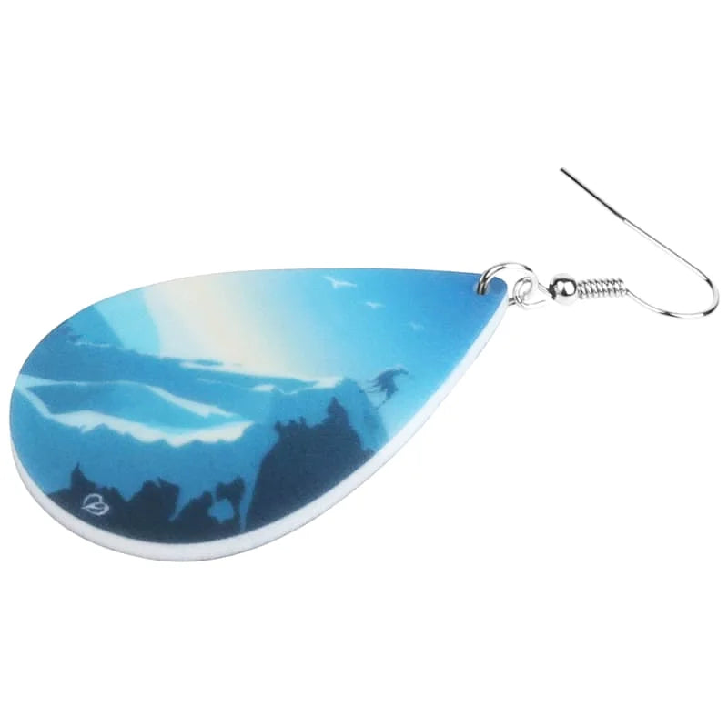 boucle d oreille femme montagne