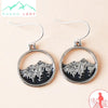 boucles d’oreille argent montagne