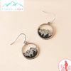 boucles d’oreille argent montagne