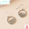 boucles d’oreille argent montagne