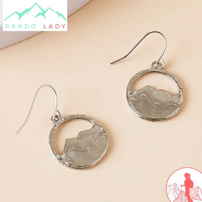 boucles d’oreille argent montagne