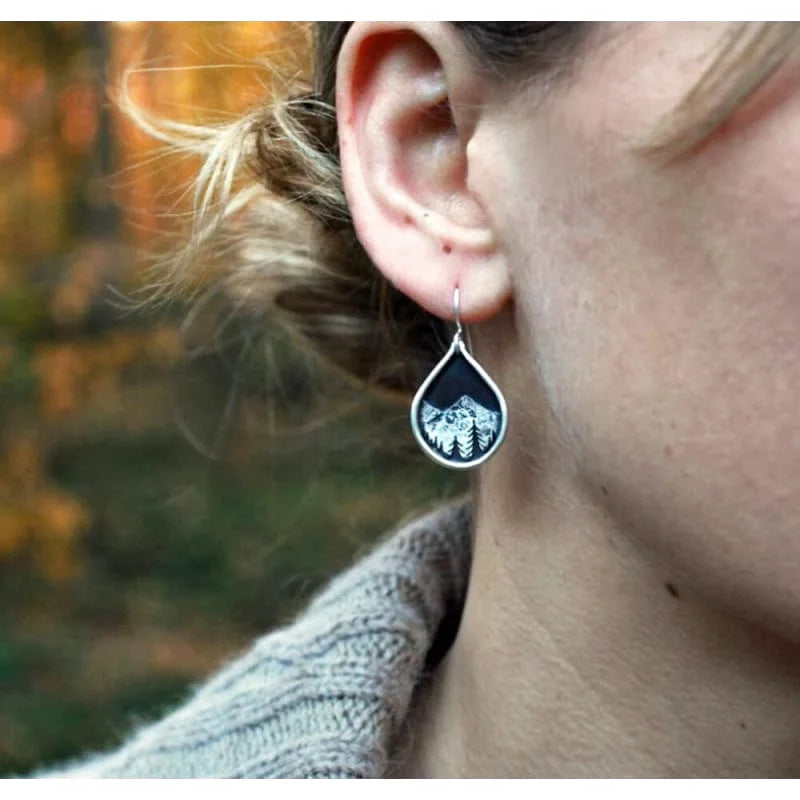 boucles d’oreilles montagne - cadeau randonnee