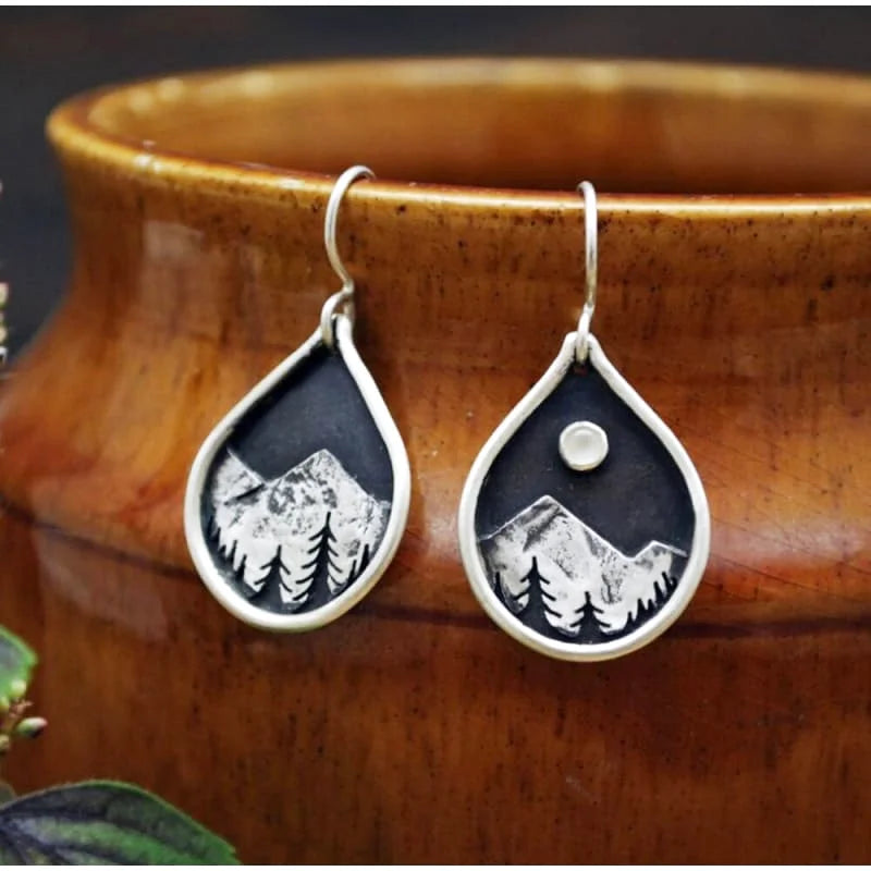 boucles d’oreilles montagne - cadeau randonnee
