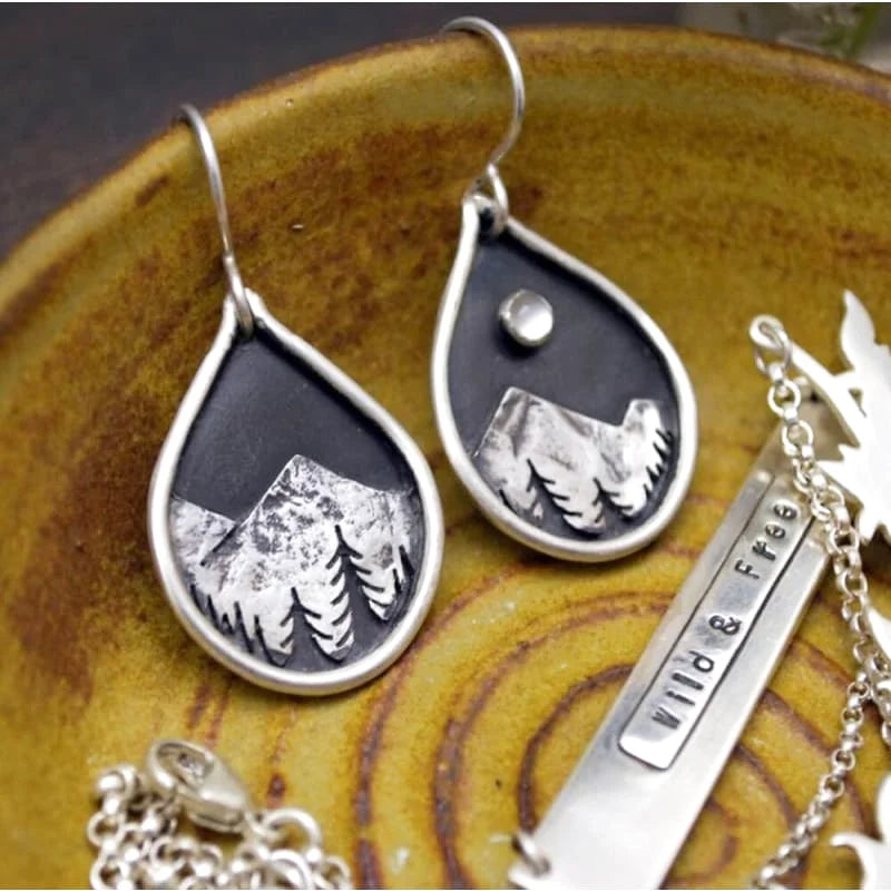boucles d’oreilles montagne - cadeau randonnee