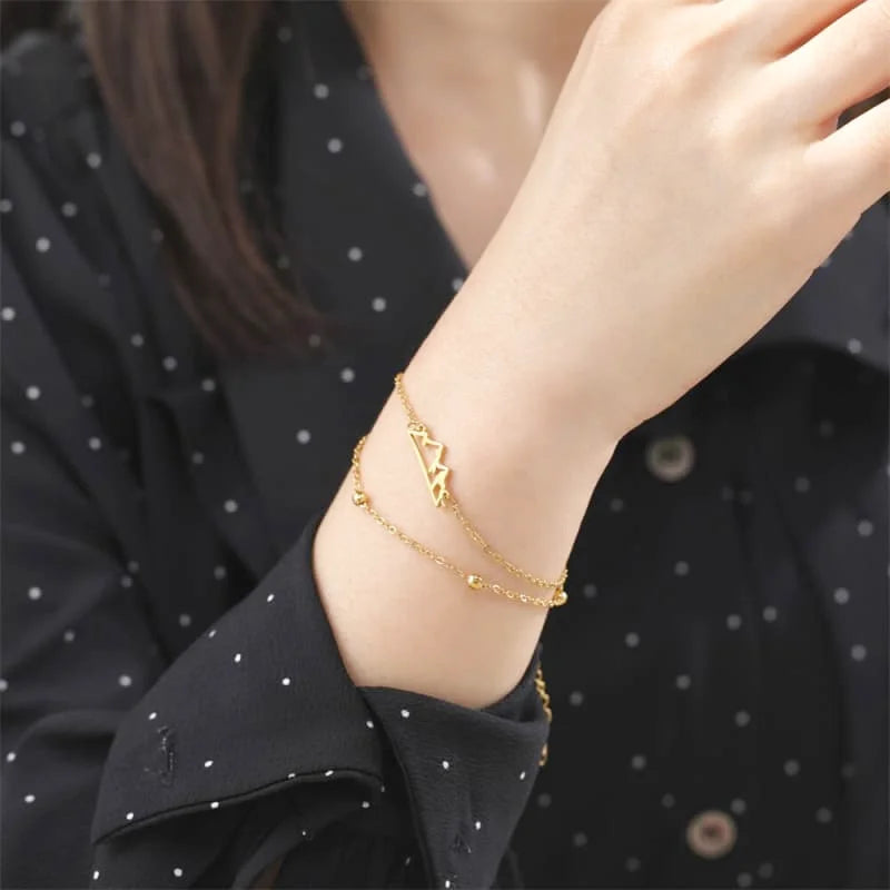 bracelet acier inoxydable femme