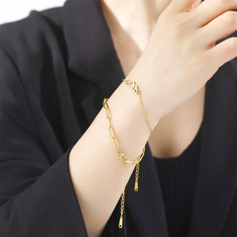 bracelet acier inoxydable femme