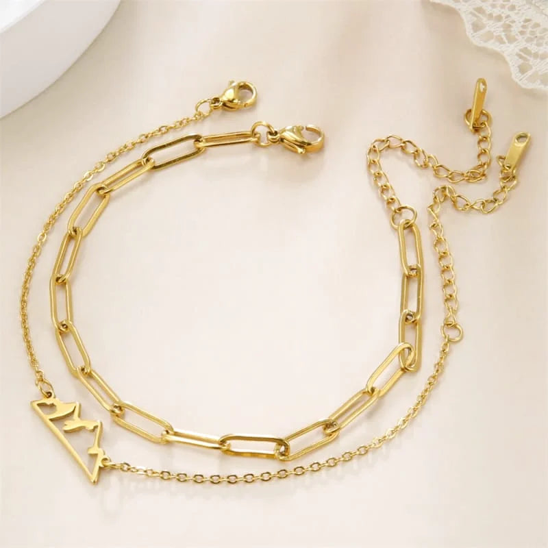 bracelet acier inoxydable femme