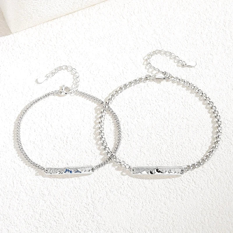 bracelet montagne couple