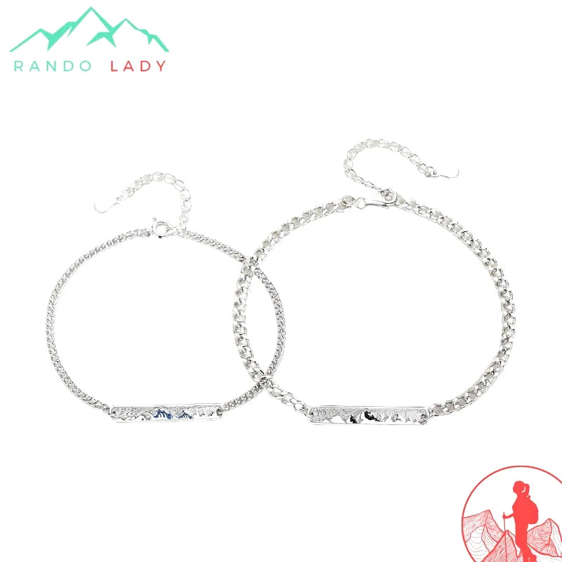 bracelet montagne couple