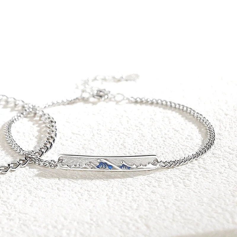 bracelet montagne couple