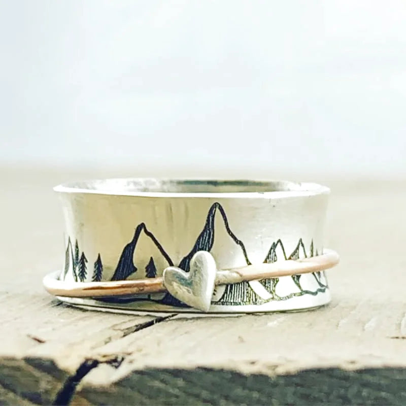 magnifique bague montagne pour femme