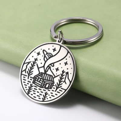 porte clé pour fan de camping